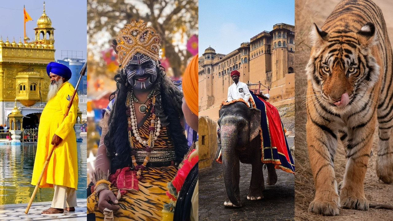 Le Temple d'Or, le Gange Saint, le Tigre, l'Inde coloniale et le Taj Mahal