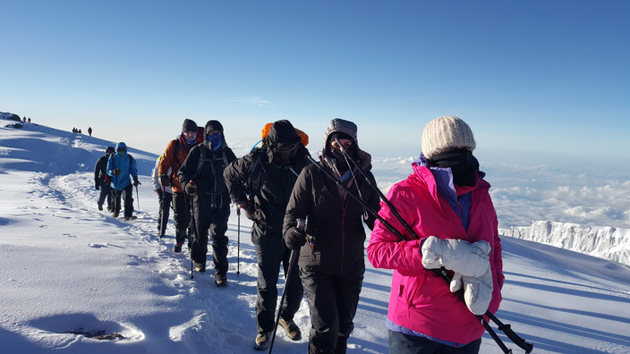 Horombo Hut (3,700 m) – Marangu Gate (1,860 m) – Return to Arusha
