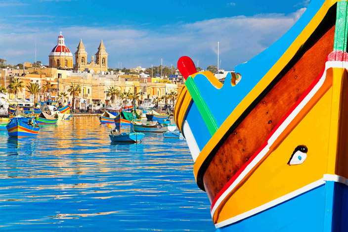 Le marché de Marsaxlokk le Dimanche et Blue Grotto