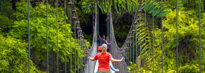 Balade sur les ponts suspendus d'Arenal