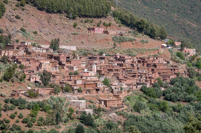 Marrakech  -- Tizi Oussem (1,850m)