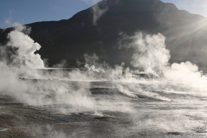 GEYSERS DU TATIO - PURITAMA -  VOL CALAMA/SANTIAGO