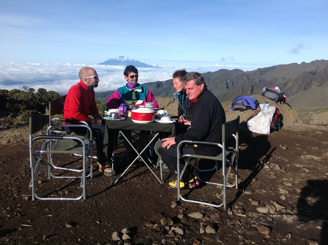 Big Tree Camp (2,780m) – Shira Camp 1 (3,500m)