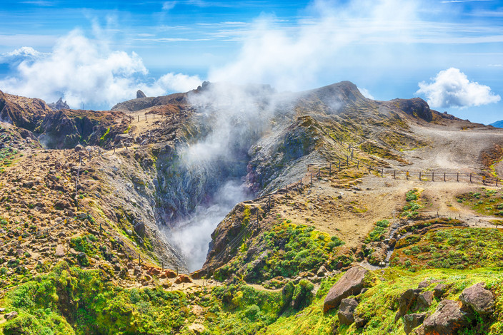 Randonnée pédestre au volcan