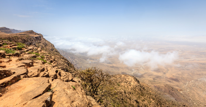 Birkat Al Mouz les montagnes de Jabal Akhdar.