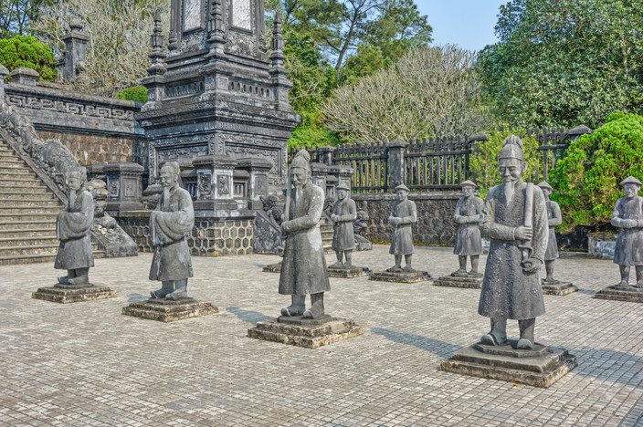 Hue- Tombeau royal- Cité Impériale- Cours de cerf-volant