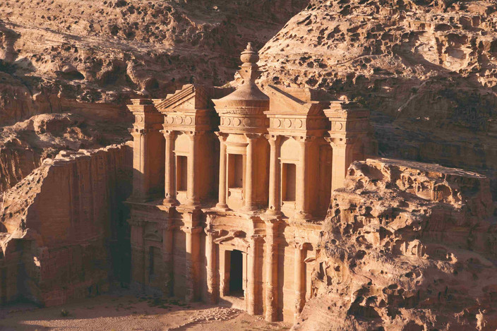 Petra : temple du Soldat romain - Hauts lieux des Sacrifices - El Khazneh (le trésor)