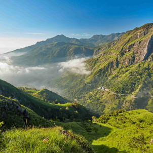 Natur und Dorfer in Sri Lanka