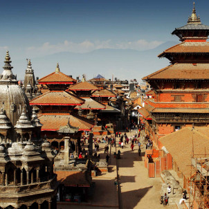 Nepal in het huis buiten de gebaande paden