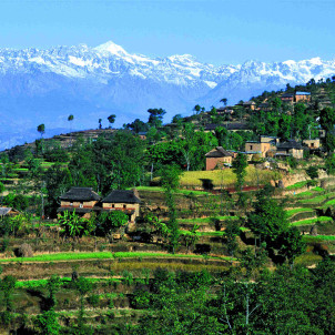 Nepal in het huis buiten de gebaande paden
